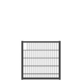 Tuinpoortvleugel 1000x1000 mm met dubbelstaafmatvulling - RAL7016 Art. nr. TPTDM7016100100 prijs per Stuk(s) excl. BTW