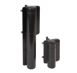 MAMMOTH-HD-9005 - Zeer krachtige hydraulische 180° poortsluiter en scharnier in één RAL9005. Art nr. MIC953 9005  (NE)