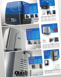 Quiko Velos FX Superfast. schuifpoort motor. tot 600kg. Inclusief knipperlamp, Zender, Sleutelcontact en set IR Sensoren.Art. 0502  (QU)