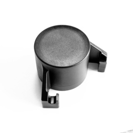 Hoekpaaldop kunststof Ø60 met ophanghaken voor dubbelstaafmatten Art. nr. PAALDOP900560HK-HOEK prijs per Stuk(s) excl. BTW