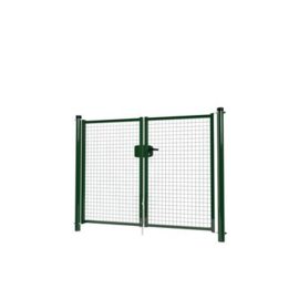 Dubbele tuinpoortset met gaasvulling 2000x1500 - RAL6009 Art. nr. TPD6009200150S prijs per Set excl. BTW