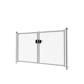 Dubbele tuinpoortset met gaasvulling 2400x1500 - verzinkt Art. nr. TPDVV240150S prijs per Set excl. BTW
