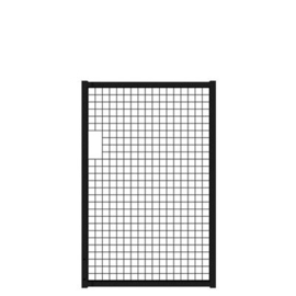 Tuinpoortvleugel 1000x1500 mm met gaasvulling - RAL9005 Art. nr. TPS9005100150  prijs per Stuk(s) excl. BTW