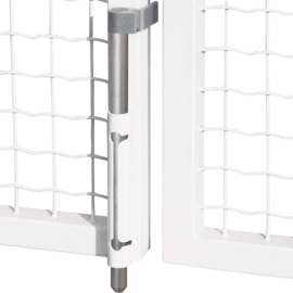 Opbouwgrondgrendel met aluminium as - RAL9010 Art. nr. VSAK9010QF1BL  (TH)