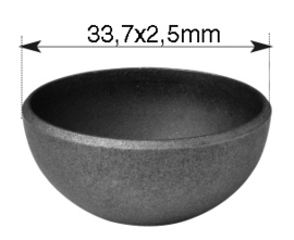 DS33~~HALVE STALEN BOL 33,7MM.