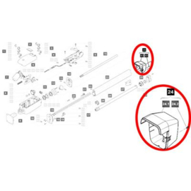 Sommer Voorste behuizingsdeksel Twist 350 Art nr. 104055  (SE)
