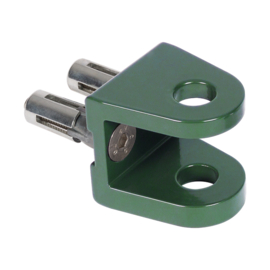 Bolton opschroefbaar U-oor - aluminium en gecoat RAL6005 Art. nr. BOLTONU16QF600502