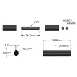 08R4100AF060REG~~REGELBARE LASPAUMEL- UITEINDEN PLAT - STAAL- 60MM