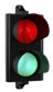 Vektor Verkeerslicht diameter 200 met 2 LED lichten, rood en groen op 230Vac. Art nr. LMP213  (NE)