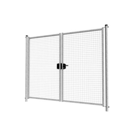 Dubbele tuinpoortset met gaasvulling 2400x2000 - verzinkt Art. nr. TPDVV240200S prijs per Set excl. BTW