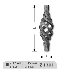 Z1301~~WARM GESMEDE TORS 12 X 150