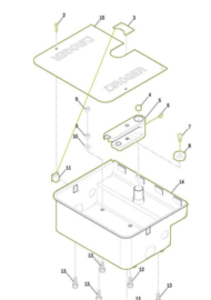 roger setje cover plaatjes en plastic moertjes RS376  (HO)