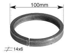 CR102~~RING - DIAM. 100MM-PLAT 14X6