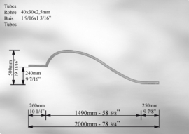 TU50~~GEBOGEN HEKWERKKOKERS-PRIJS PER PAAR !!