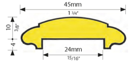 MCL45-3M~~HANDGREEP UIT SMEEDB.BRONS