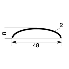 BS48~~DOORGEZETTE SCHIJF - 48x2x8