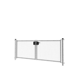 Dubbele tuinpoortset met gaasvulling 2400x1000 - verzinkt Art. nr. TPDVV240100S prijs per Set excl. BTW