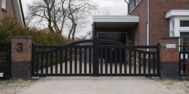 Quiko RVS/INOX Sub Professional, ondergrondse poortopener set voor 2 vleugels tot 3 meter en tot 350kg . Art.0760  (QU)