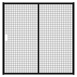 Tuinpoortvleugel 2000x2000 mm met gaasvulling - RAL9005 Art. nr. TPS9005200200  prijs per Stuk(s) excl. BTW