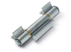 137~~BLACK IRON 3 OPEN WING HINGE WITH REMOVABLE PIN AND RING TO