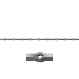 Grande Forge TTR186 verbindingsprofiel 2000 mm ML vierkant 18 mm - hoh 130 mm - vierkant 14,5 mm  Art. TTR186