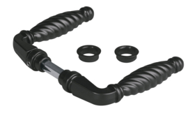 3006FAD16~~P00003018 - Krukpaar in zamak-krukstift vierkant 8mm-zwart