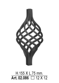 02.086~~TORS 155X75MM # 12 MM