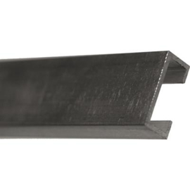 Aluminium profiel 2m voor bodemrubber 20x40mm Art nr. 101975  (SE)