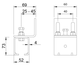 23-MEDIO~~MUURSTEUN VOOR ART. 24-M