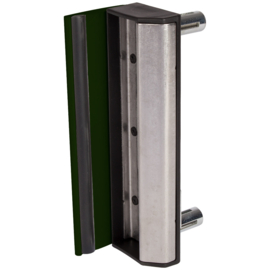 Locinox Slotvanger (RVS) voor vierkant profiel - slagplaat RAL6009 Art. nr. SAKL6009QF2