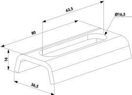 KLAUW-B~~P00003705 - Prijs per stuk,afname per 50 st-poortklauw staal