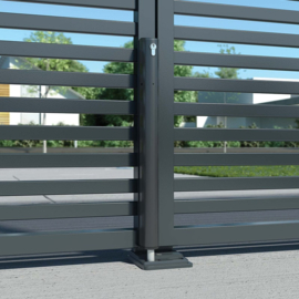 Locinox ELECTRADROP-E-SILV  Art. nr. ELECTRADROPZILV - Gemotoriseerde grondgrendel met fail close-functionaliteit-zilver (HO)   €495,95