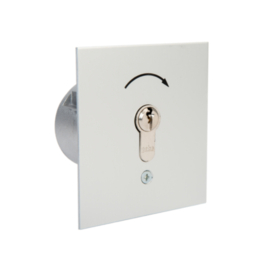 Platte inbouw sleutelschakelaar. 1F Art nr. SSM222  (NE)