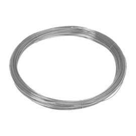 Binddraad 2,0 mm - geplastificeerd RAL7030 - rol 100 mtr kleine wikkel ca. 300 mm Art. nr. BD70301420100 prijs per Rol excl. BTW