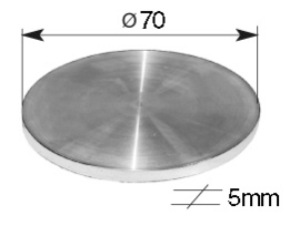 RO INOX G 70X5~~INOX SCHIJF 70X5 KORREL 320