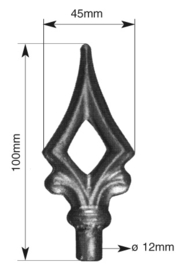 147-5~~LASB. HEKPUNT 100X45X12MM