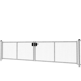 Dubbele tuinpoortset met gaasvulling 4000x1000 - verzinkt Art. nr. TPDVV400100S prijs per Set excl. BTW