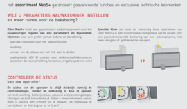 Ditec NES600LS Kit schuifhekaandrijving 600kg basis, 30cm/sec   (HO)