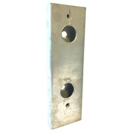 Montagekoker 60x20x190 mm t.b.v. veiligheidsslotvanger Art. nr. OVKVV6020190S prijs per Stuk(s) excl. BTW