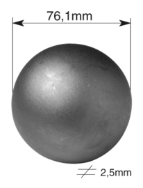 SPM76~~HOLLE STALEN BOL 76,1MM.