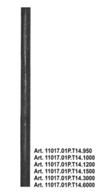 11017.01P.T14.3000~~GESMEDE STAAF Ø14 LENGTE 3000 MM