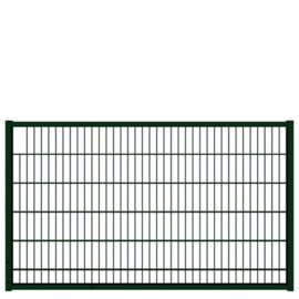 Tuinpoortvleugel 2000x1200 mm met dubbelstaafmatvulling - RAL6009 Art. nr. TPTDM6009200120 prijs per Stuk(s) excl. BTW