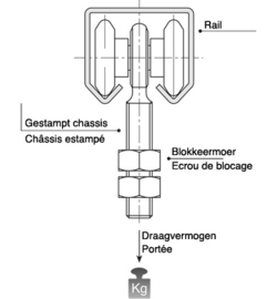 4-PICCOLO~~ROL MET 4 WIELEN - GESTAMPT - 24MM