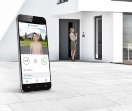 Doorbird D2101KV  IP videokit opbouw, incl. opbouwbak en voeding +codeclavier  (HO)