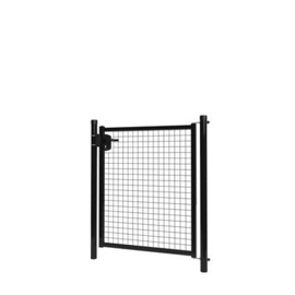 Enkele tuinpoortset met gaasvulling 1000x1250 - RAL9005 Art. nr. TPS9005100125S prijs per Set excl. BTW