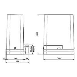 611000~~DEA LIVI 6X/M Schuifpoortmotor 230V - 600kg  (ME)