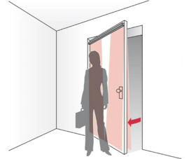 Bircher UNISCANDUO Draaideurbev. Sensor, 2 x 1100mm 2 beams per zijde  (HO)