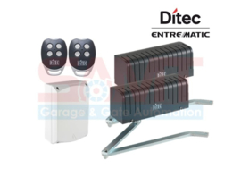 Ditec Arc 1BH , kit knikarm motoren. 2x24V, tot 5 meter vleugellengte. Voor intensief gebruik. Kit draaihekaandrijving knikarm opbouw tot 5m vleugel basis  (HO)