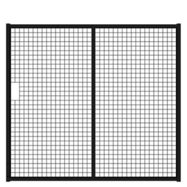 Tuinpoortvleugel 2000x1800 mm met gaasvulling - RAL9005 Art. nr. TPS9005200180 prijs per Stuk(s) excl. BTW