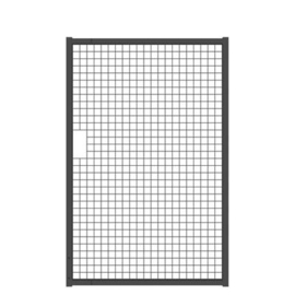 Tuinpoortvleugel 1200x1800 mm met gaasvulling - RAL7016 Art. nr. TPS7016120180  prijs per Stuk(s) excl. BTW